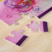 LADY MET BLACK CAT / Venetiaanse Masquerade Legpuzzel (Zijkant)