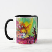 LADY MET BLACK CAT / Venetiaanse Masquerade Mok (Links)