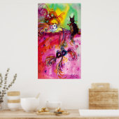 LADY MET BLACK CAT Venetian Masquerade Ball Poster (Keuken)