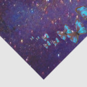 LADY MET BLUE BUTERRFLY Beauty in Natuur Tissuepapier (Detail)