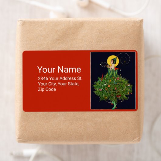 LADY MET CHRISTMAS GIFTS ART DECO BEAUTY MODE ETIKET (Insitu)