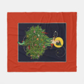 LADY MET CHRISTMAS GIFTS ART DECO BEAUTY MODE FLEECE DEKEN (Voorkant (Horizontaal))