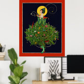 LADY MET CHRISTMAS GIFTS ART DECO BEAUTY MODE POSTER (Thuiskantoor)