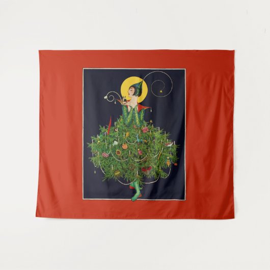 LADY MET CHRISTMAS GIFTS ART DECO BEAUTY MODE WANDKLEED (Voorkant (horizontaal))