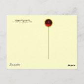 LADY MET CHRISTMAS GIFTS ART DECO Xmas Briefkaart (Achterkant)