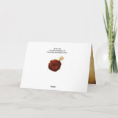 LADY MET CUPID, RED HEART WAX SEAL Valentijnsdag Feestdagen Kaart (Achterkant)