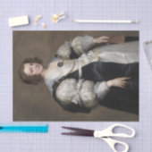 Lady Met een ventilator van Anthony van Dyck Tissuepapier (Craft)