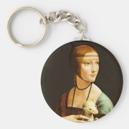 Lady met Ermine Sleutelhanger
