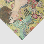 Lady met fan, Gustav Klimt, 1907, art nouveau, vin Tissuepapier (Detail)
