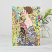 Lady met Fan van Gustav Klimt,  Japonisme (Staand voorkant)
