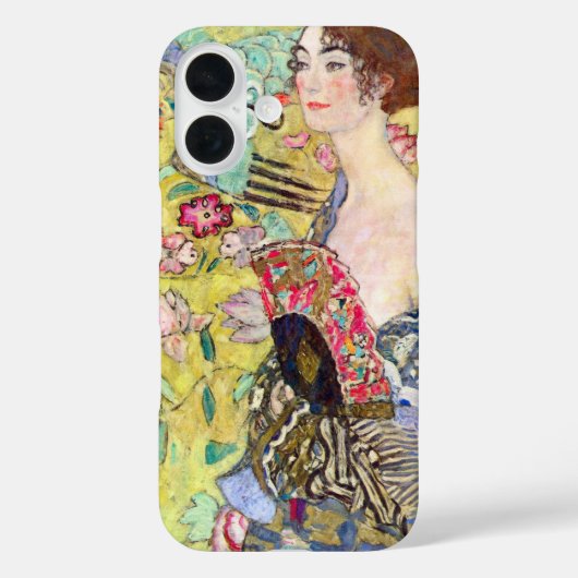 Lady met Fan van Gustav Klimt,  Japonisme Case-Mate iPhone Case (Achterkant)
