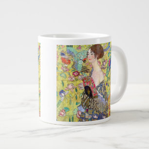 Lady met Fan van Gustav Klimt,  Japonisme Grote Koffiekop