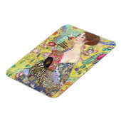 Lady met Fan van Gustav Klimt,  Japonisme Magneet (Linkerzijde)