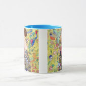 Lady met Fan van Gustav Klimt,  Japonisme Mok (Midden)