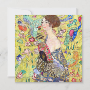 Lady met Fan van Gustav Klimt, Vrijgezellenfeest Kaart