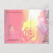 LADY MET FEATHERED MASK Venetian Masquerade Night Briefkaart (Achterkant)