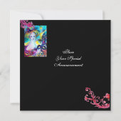 LADY MET MASK/Venetiaanse Masquerade Ball, zwart Kaart (Achterkant)