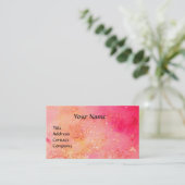 LADY MET MASKMONOGRAM Pink Fuchsia Visitekaartje (Staand voorkant)