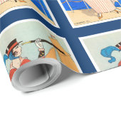 LADY MET MONOCLE ART DECO NAUTICAL BEAUTY MODE CADEAUPAPIER (Rol Hoek)