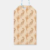 Lady met papavers in haar haar haar haar, bedankt cadeaulabel (Achterkant)