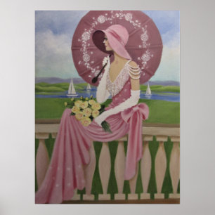 LADY MET PARASOL POSTER