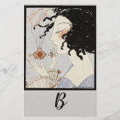 LADY MET PERFUME FLES DECO BEAUTY Monogram Briefpapier (Voorkant)