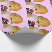 LADY MET ROSE/Beauty-Mode, Lila Cadeaupapier (Hoek)