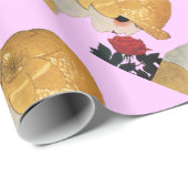 LADY MET ROSE/Beauty-Mode, Lila Cadeaupapier (Rol Hoek)