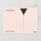 LADY MET ROSE Happy Birthday Briefkaart (Achterkant)