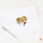LADY MET ROSE HEART HART STICKER (Envelop)