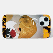 LADY MET ROSE MONOGRAM Case-Mate iPhone CASE (Achterkant (horizontaal))