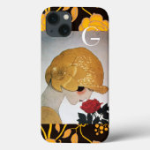 LADY MET ROSE MONOGRAM Case-Mate iPhone CASE (Achterkant)