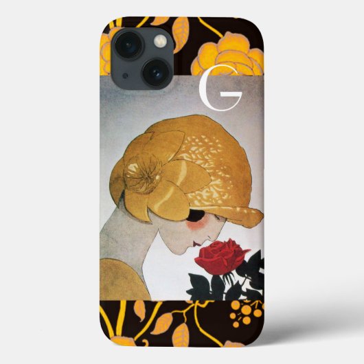 LADY MET ROSE MONOGRAM Case-Mate iPhone CASE (Achterkant)