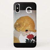 LADY MET ROSE MONOGRAM Case-Mate iPhone CASE (Achterkant)