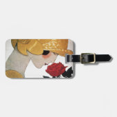 LADY MET ROSE ROSE BAGAGELABEL (Voorkant horizontaal)