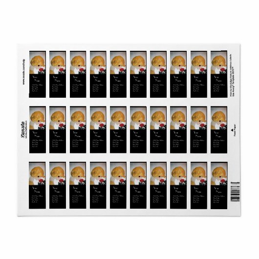 LADY MET ROSE ROSE BEAUTY MODE COSTUME DESIGNER ETIKET (Full Sheet)