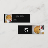 LADY MET ROSE ROSE BEAUTY MODE COSTUME DESIGNER MINI VISITEKAARTJE (Voorkant / Achterkant)