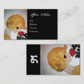 LADY MET ROSE ROSE BEAUTY MODE COSTUME DESIGNER VISITEKAARTJE (Voorkant / Achterkant)