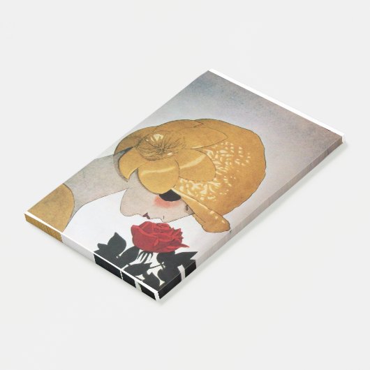 LADY MET ROSE ROSE Beauty-Mode Post-it® Notes (Schuin)