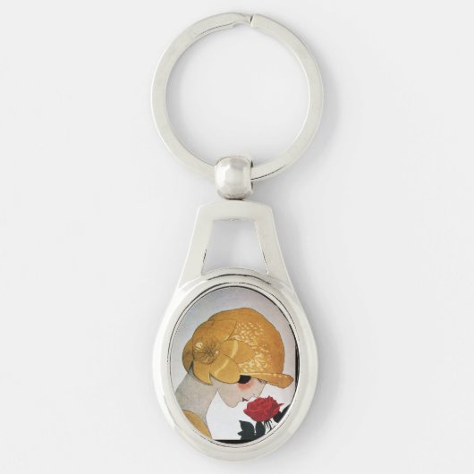 LADY MET ROSE ROSE Beauty-Mode Sleutelhanger (Voorkant)