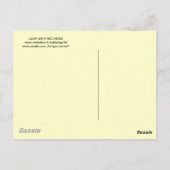 LADY MET ROSE ROSE BRIEFKAART (Achterkant)