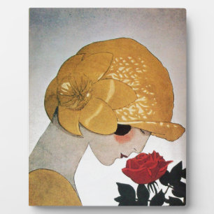 LADY MET ROSE ROSE FOTOPLAAT