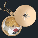 LADY MET ROSE ROSE GOUD VERGULDEN KETTING<br><div class="desc">Levendige Franse illustratie met hoge mode van Art Deco. Portret van een mooie jonge vrouw met een gouden pet met bloem,  zwart wit,  geel,  grijze kleuren .Cool,  modern en artistiek design.</div>