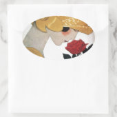 LADY MET ROSE ROSE OVALE STICKER (Tas)