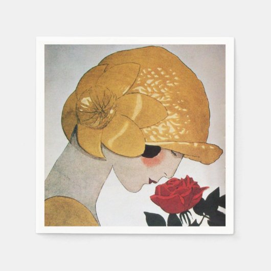 LADY MET ROSE ROSE SERVETTEN (Voorkant)
