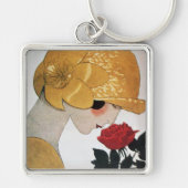 LADY MET ROSE ROSE SLEUTELHANGER (Voorkant)