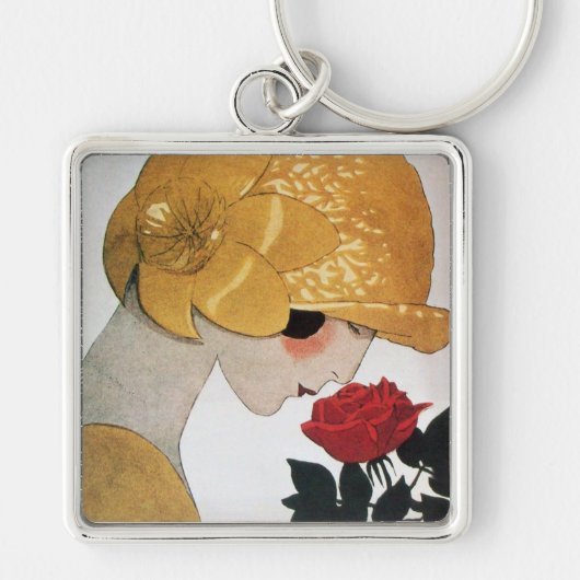 LADY MET ROSE ROSE SLEUTELHANGER (Voorkant)