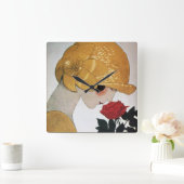 LADY MET ROSE ROSE VIERKANTE KLOK (Huis)