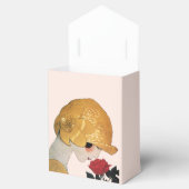 LADY MET ROSE RUBY GEM STONE MONOGRAM, Roze Bedankdoosjes (Geopend)