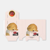 LADY MET ROSE RUBY GEM STONE MONOGRAM, Roze Bedankdoosjes (Uitgevouwen)